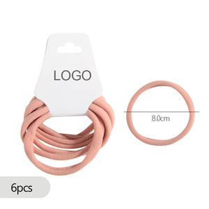 Bán buôn dày liền mạch quan hệ tóc đuôi ngựa chủ sở hữu phụ kiện tóc không có thiệt hại mềm Nylon co giãn ban nhạc cao su elastics - Product Image 2