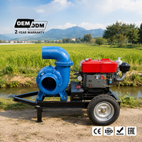 Pompe à eau diesel agricole haute pression 20 CV 4 pouces 6 pouces 8 pouces