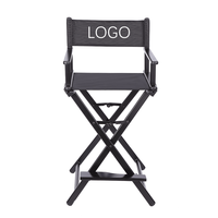 Chaise de réalisateur, de maquillage et d'artiste de beauté pliable en aluminium portable à prix raisonnable avec appui-tête amovible