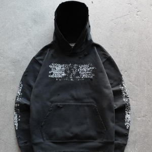 फ़ज़ी आराम ओ गर्दन रिबन कॉलर कस्टम लोगो ड्रॉप कंधे की बैगी फिट फर लंबी आस्तीन क्रॉकेट पल्लोवर पुरुषों के बुनाई स्वेटर - Product Image 2