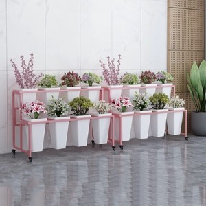 Giá để hoa di động, giá trưng bày đặc biệt cho xô hoa trong cửa hàng hoa, và giá hoa cưới nhiều tầng bằng sắt - Product Image 4