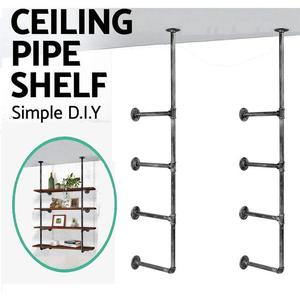 Ống Kệ Cổ Công Nghiệp Gắn Tường Kim Loại Sắt Cổ Điển Retro DIY Mở Nhà Lưu Trữ Nổi Kệ Sách Kệ Sách - Product Image 3