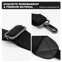Sangle de remplacement rembourrée et réglable pour sac de golf, universelle, avec mousqueton pivotant en métal, personnalisable OEM