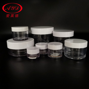 8oz Jar White Lid 250g Plastic Cosmetic PETG Cream Jar For Hair Care Body Butter Container Small Sample