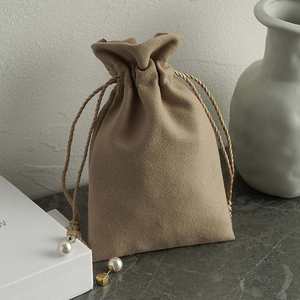 Ulikeke Custom Logo Gold Hot Stamping Gift Package Velvet Pouch Jewelry Bag - Product Image 2