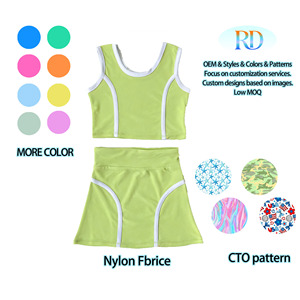 Completo da Yoga/Tennis 2 Pezzi per Ragazze OEM, Set Yoga per Bambini Personalizzabile Colore e Fantasia, Basso MOQ, Alta Elasticità, Asciugatura Rapida, per Ingrosso - Product Image 5