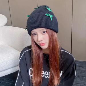 Casquette de sport unisexe personnalisable avec logo de marque, décoration nœud papillon, bonnets tricotés chauds et abordables, bonnets d'hiver - Product Image 6