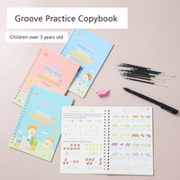 3 Age Pour Les Ecoles Françaises Maternelles Cahier Magique Kids Sank Magic Groove Practice Copybook with Disappear Pen