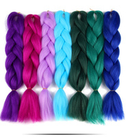 AliLeader Tresses Violette Synthétiques Haute Température 24 Pouces 100g pour Filles – Meilleures Ventes