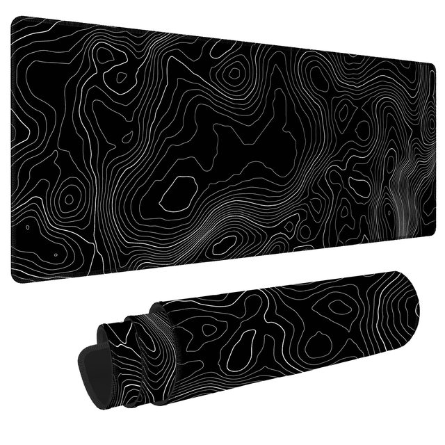 Custom Logo Non-Slip Base and Stitched Edge Long Computer Keyboard Gaming Mouse Pad