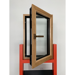 Georgia Fenêtres en bois inclinables et tournantes en aluminium à double <span class=keywords><strong>action</strong></span> avec rideau à persiennes pour usage domestique - Product Image 2