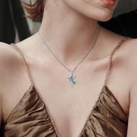 Ensemble de bijoux collier et boucles d'oreilles en argent sterling 925 avec coquille d'ormeau et colibri pour femmes