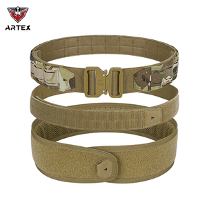 Cinturón táctico de poliéster grueso de camuflaje, fabricado en fábrica, de liberación rápida para hombre, con hebilla de plástico. - Product Image 1