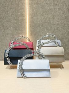 New <strong>Sparkling</strong> Diamond Satin Sequin Large Capacity Soft PU Women's Crossbody Dinner <strong>Bag</strong> - Product Image 3