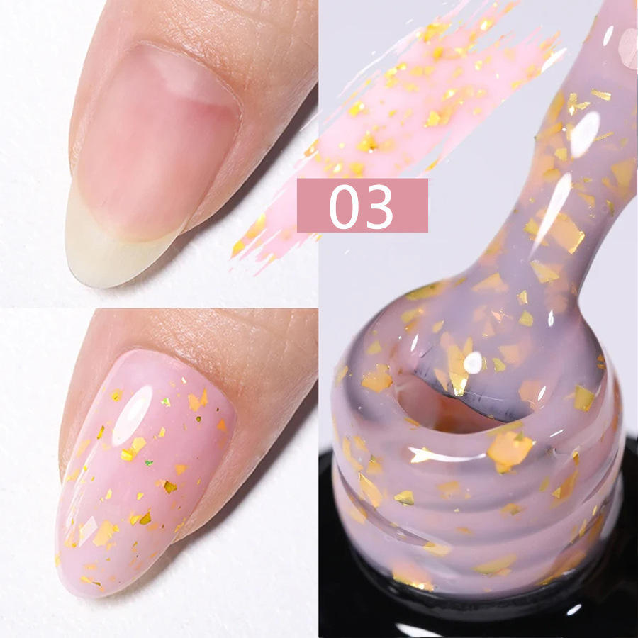 Plastic bottle translucent glitter 03