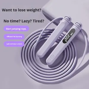 Corde à sauter ABS pour l'entraînement physique des adultes, perles durables, intelligente, réglable, lestée, application <span class=keywords><strong>vocale</strong></span> - Product Image 2