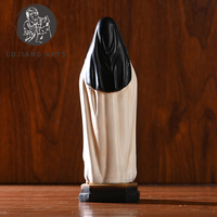 8 pouces Catholique Sainte Thérèse Statue Résine Sculpture Décoration Sainte Thérèse Sur Base Figurine Cadeau Religieux