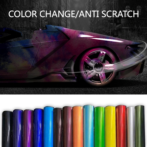 Nhà Máy Bán Buôn Chrome Matte Kim Loại Satin Xe Màu Sticker Tự Dính Bọc Phim Tự Động Vinyl Xe Gói Phim - Product Image 2