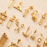 Construisez votre propre personnalisé Multi laiton cuivre breloques Vintage ciseaux/bouclier marteau armes outils pendentif à breloque
