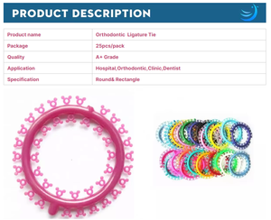 Ligature orthodontique en forme de fleurs de Mickey et de Kitty, produit d'hygiène bucco-<span class=keywords><strong>dentaire</strong></span> multifonctionnel - Product Image 3