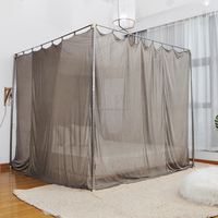 Moustiquaire anti-ondes électromagnétiques avec tissu 100 % fibres d'argent pour lits Queen et King Size