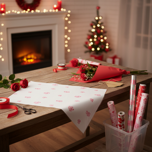 Envoltura de Plástico con Estampado de Rosas de 40 Pulgadas, 24 Unidades/Caja, Modelo 378182 para Decoraciones del Día de San Valentín - Product Image 5