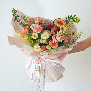 Papel de Regalo a Cuadros Vintage, Recubierto de PE, Grueso e Impermeable, para Envolver Ramos de Flores, para Uso Industrial - Product Image 6
