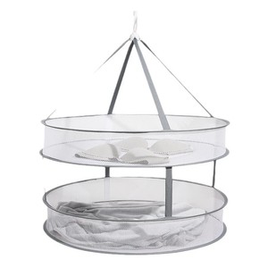 Stainless Steel Clothes Drying <b>Basket</b> <b>Round</b> Hook Type Rust Resistant Multi Layer Drying Rack For Home Use - Product Image 2