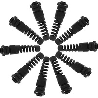 Connecteur de presse-étoupe en nylon étanche IP68 protecteur de décharge de traction en spirale flexible pour filetage de fil 3.5-6mm