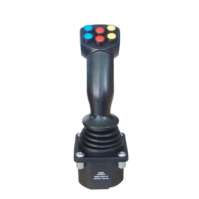OMH60B-50-S-N-0-5 Hand Industrial Single Output Joystick with Audio/Video Processing and Wire Leads Mounting