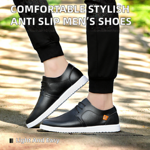 Zapatos de Vestir de Negocios de Verano Ligeros, Antideslizantes, con Cordones, de Alta Calidad y Económicos, Cómodos y a la Moda para Hombre, Casuales, con Plataforma, para Conducir - Product Image 2