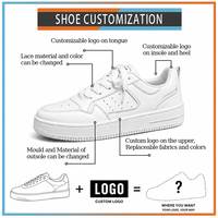 Chaussures de skate pour la plage avec doublure en mesh et bout rond, logo personnalisé