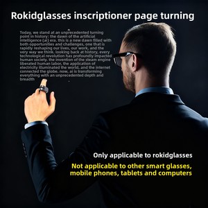 Accessori per <span class=keywords><strong>Occhiali</strong></span> Smart AI <span class=keywords><strong>con</strong></span> Controller Mouse Touch Screen, Teleprompter e Riproduzione Musicale Tramite Ricarica Type-C - Product Image 3