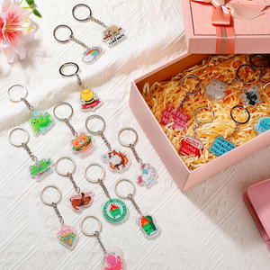 พวงกุญแจอะคริลิคการ์ตูนน่ารัก 100 ชิ้น ยี่ห้อ Spark กันน้ำ น้ำหนักเบา พิมพ์ลายดิจิตอล 20 แบบ สนุกสนาน สนับสนุนเชิงบวก - Product Image 1