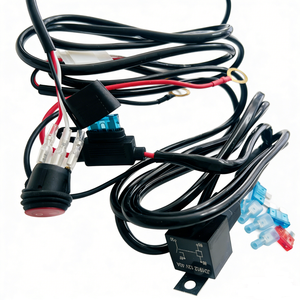 Kit Kabel Harness Lampu LED 12V 2 Kabel untuk Lampu Sorot Pabrik - Product Image 1