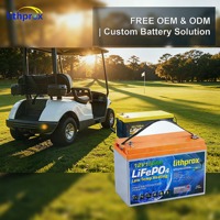 Batterie Lithium à décharge profonde 12,8V 150Ah Grade A LiFePO4 Chauffée pour Chariot de Golf avec BMS Intelligent, Bus CAN, Terminal M8, CE RoHS IP67, OEM ODM