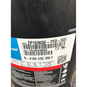 Compresseur Scroll Copeland ZP103KCE ZP137KCE TFD 522 pour remplacement de climatiseur, pompe à chaleur et système de refroidissement - Product Image 3