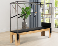 Reformer de Pilates Cadillac de Madera de Roble Maciza, Multifuncional, Duradero y de Alta Densidad