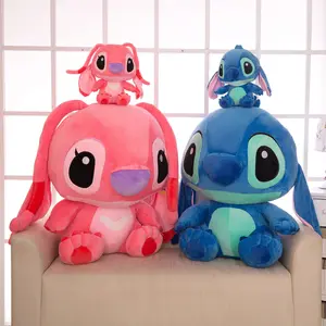 Stitch 35-120cm Blue Pink Cartoon Lilo e Stitch Stuffed Plush Toy Animal Brinquedos de pelúcia Stitch Anime Figure Brinquedos Recheados para Crianças