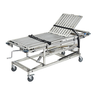 Carrito de Hospital de Acero Inoxidable L2040XW660XH500-800mm con 4 Ruedas, Diseño Industrial Duradero - Product Image 3