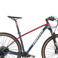 Bicicleta de Montaña MTB de Carbono T900 de Alta Gama y Ligera (0.0g) de Mi Tienda, 27.5/29 Pulgadas, Color Rojo HC, Unisex, Neumáticos Grandes, Asiento Cómodo, Manual