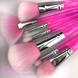Luz Rosa 7 pcs 1 set <span class=keywords><strong>de</strong></span> neón <span class=keywords><strong>de</strong></span> calidad <span class=keywords><strong>de</strong></span> lujo logotipo personalizado pinceles <span class=keywords><strong>de</strong></span> <span class=keywords><strong>maquillaje</strong></span> en caja en caso <span class=keywords><strong>de</strong></span> - Product Image 4