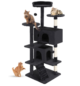 Menara kucing Multi-Level tahan lama kucing menggaruk <span class=keywords><strong>Post</strong></span> nyaman melompat Platform menghemat ruang dalam ruangan kucing Kondominium mebel Playhouse - Product Image 1