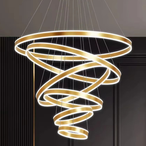 Lampadario per Villa Duplex Stile Moderno e Minimalista per Soffitta Appartamento Duplex Piano Intermedio Soggiorno con <span class=keywords><strong>Soffitto</strong></span> Alto e Atrio Vuoto - Product Image 4