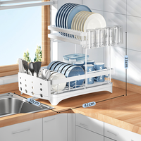 Rangement et organisation de la maison accessoires de cuisine assiette bol support organisateur nouveau support de drainage pour la vaisselle