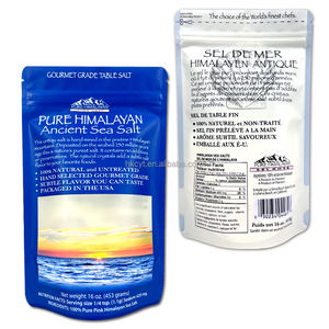 Digital Printed clear Window Zipper Stand up Pouch Sea Salt Packaging <b>Bag</b> <b>Mylar</b> <b>Bags</b> - Product Image 6