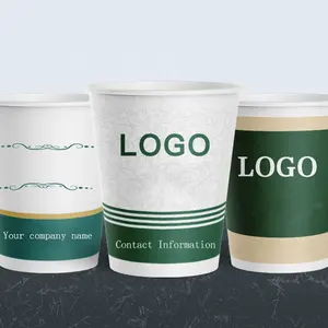 Wholesale Customized OEM Single Wall Water 8oz 10oz 12oz 16oz 20oz Paper Coffee Cups For Restaurant Milk Tea Coffee Shop
