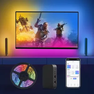 Banqcn Smart Ambient Pc Achtergrondverlichting Sync Box Wifi Hdmi Led Strip Licht Woonkamer Ambient Muziek Tv Backlight Afstandsbediening