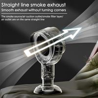 Mini aspirateur électrique portable rechargeable par USB à forte aspiration pour cheminée, cuisinière, hotte de cuisine, barbecue extérieur, utilisation en voiture