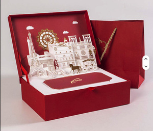 Роскошная Рождественская Подарочная коробка на заказ, магнитная раскладушка для шоколадного печенья, яблочный орнамент, сувенир для хранения - Product Image 1